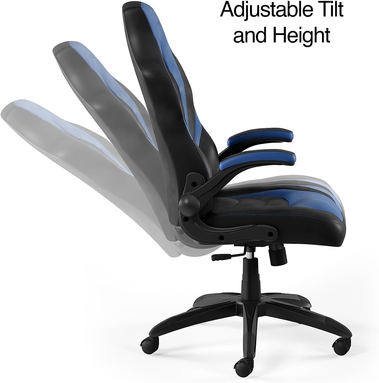 STAPLES Emerge Gaming Chair, Ergonomic, Adjustable Height, Swivel, Black