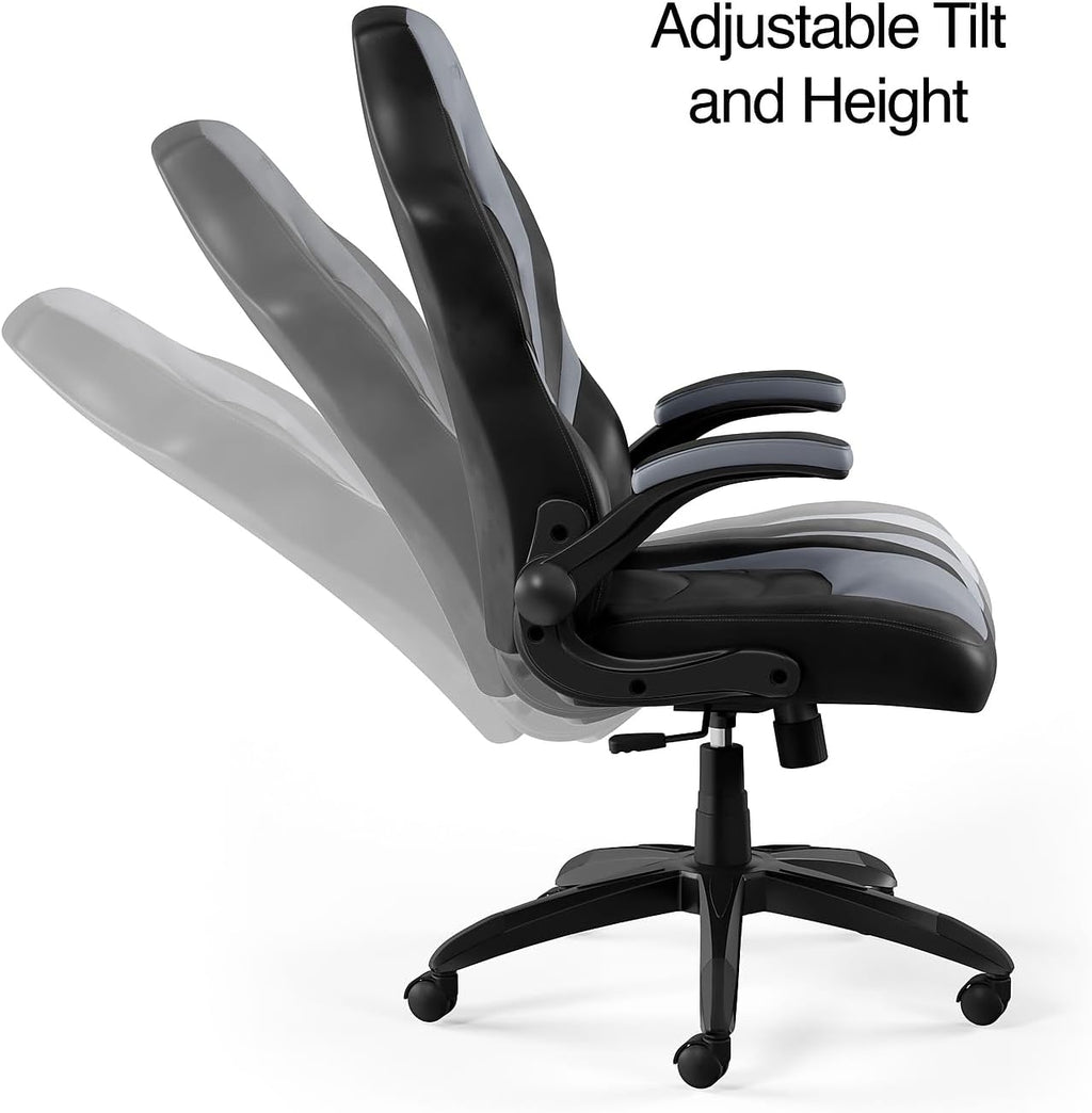 STAPLES Emerge Vortex Gaming Chair, Ergonomic, Adjustable Height, Swivel, Black