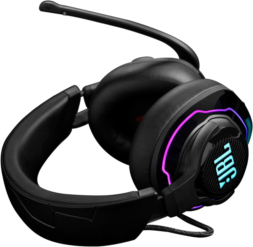 JBL Quantum 910 - Wireless Over-Ear Performance Gaming Headset with Head Tracking-Enhanced, Active Noise Cancelling and Bluetooth, JBL QuantumSPATIAL 360, Low Latency Wireless System (Black)
