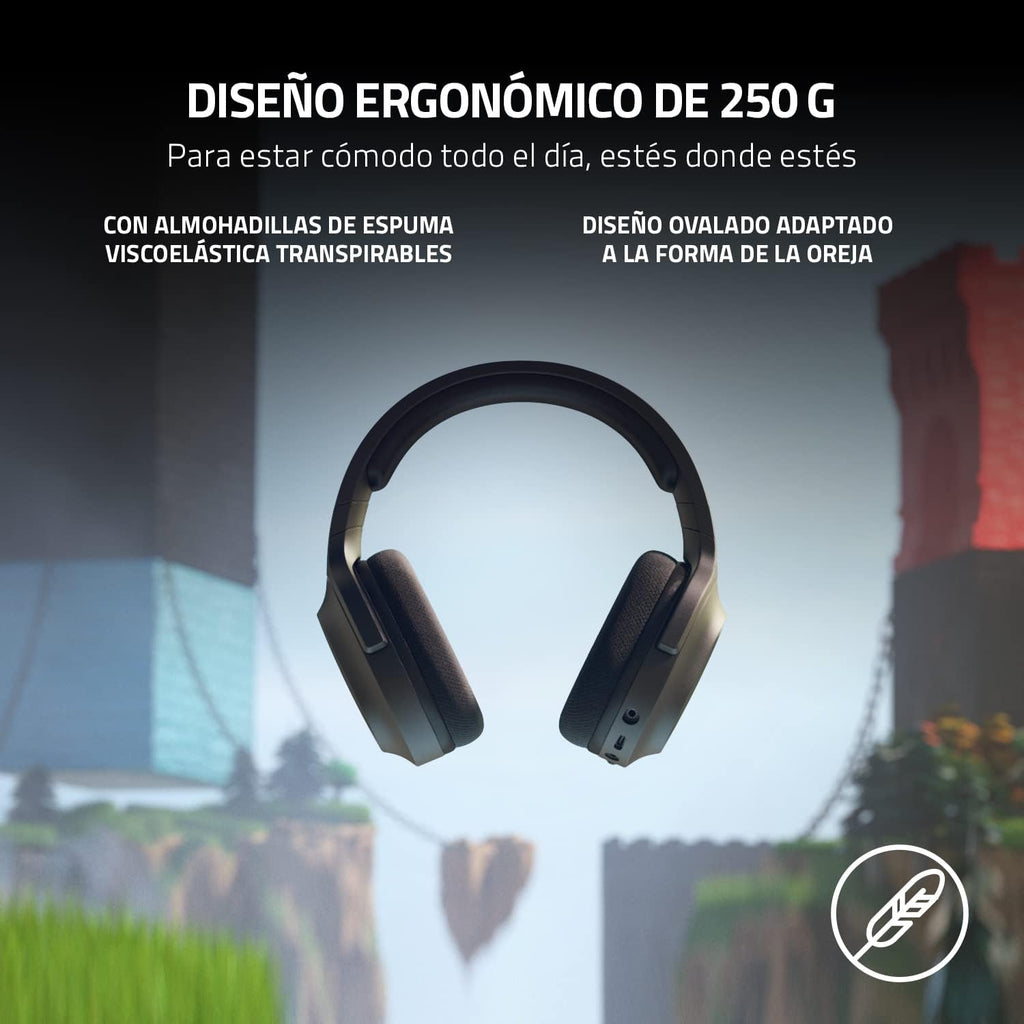 Razer Barracuda X Wireless Gaming & Mobile Headset (PC,PlayStation,Switch 2,Android,iOS): 2.4GHz Wireless + Bluetooth - Lightweight - 40mm Drivers - Detachable Mic - 50 Hr Battery - Black,(Pack of 2)