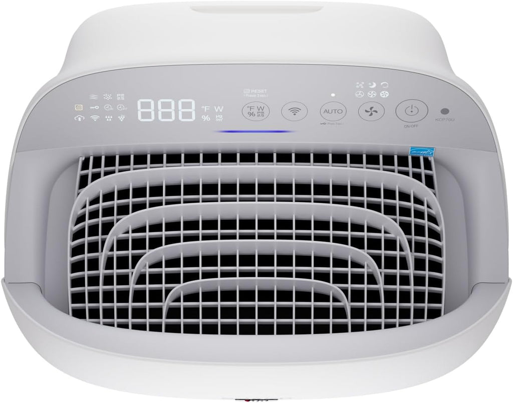 SHARP Smart Air Purifier with Humidifier Combo – Covers up to 1,913 sqft in one hour, Compatible w/Alexa & Google Asst. Energy Star 3.0, True HEPA Filter for Large Room, Bedroom - KCP70UW