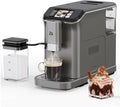 GarveeTech Fully Automatic Espresso Machine, 20 Bar Coffee Espresso Machine with Grinder & Automatic Milk Frother for Latte, Cappuccino, 7 Coffee Varieties, One-Touch Single/Double Shot for Espresso