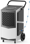 Commercial Dehumidifier with Built-in Pump 250 Pint Industrial Dehumidifier for Basement & Warehouse, 7500 Sq.Ft Large Dehumidifier with Drain Hose, Auto Defrost, 24H Timer, Auto Restart