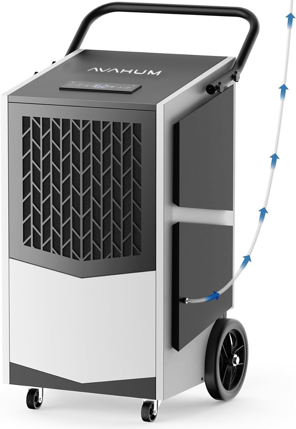 Commercial Dehumidifier with Built-in Pump 250 Pint Industrial Dehumidifier for Basement & Warehouse, 7500 Sq.Ft Large Dehumidifier with Drain Hose, Auto Defrost, 24H Timer, Auto Restart