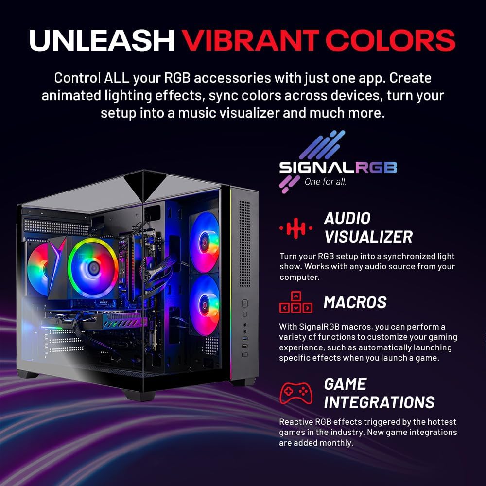 Skytech Gaming Crystal Gaming PC, AMD Ryzen 5 8400F 4.2GHz, AMD RX 9060 8GB VRAM, 1TB NVMe SSD, 16GB DDR5 RAM 5200, 650W Gold PSU, WI-FI 5, Windows 11, Desktop