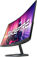 Sceptre Curved 32-Inch Gaming Monitor, 1920 × 1080, Up to 240+Hz, 1ms, 110% sRGB, AMD FreeSync Premium, Built-in Speakers, HDMI DisplayPort, Machine Black (C325B-FWD240 Series)