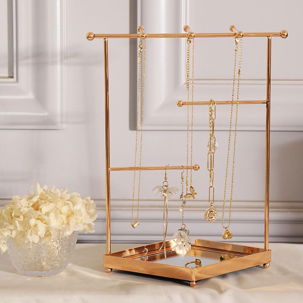 Jewelry Stand,Jewelry Organizer, Jewelry Storage Jewelry Display Rack Tray Ornament Ring Earrings Necklace Shelf Display Counter Storage Rack Jewelry Storage Rack Jewelry Display Stand