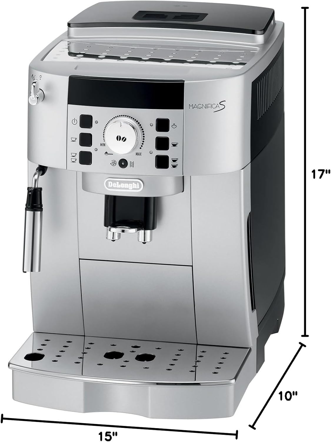 Delonghi ECAM23120SB Magnifica S Express Super Automatic Espresso Machine, Silver