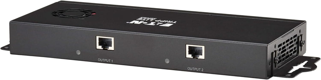 Tripp Lite Series 2-Port DisplayPort to HDMI Splitter + Extender Over Ethernet Cat6, Up to 8K@60Hz Video, 1 in 2 Out, DP 1.4, MST Hub, TAA Compliant, Plug-and-Play, 1-Year Warranty (B156E-002-H8K-K)