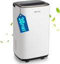 Dehumidifier for Basement 2500 Sq.Ft 30 Pint Small Home Dehumidifiers with Drain Hose for Medium to Large Room, Smart Humidity Control, Removable Air Filter, 2.2L Water Tank