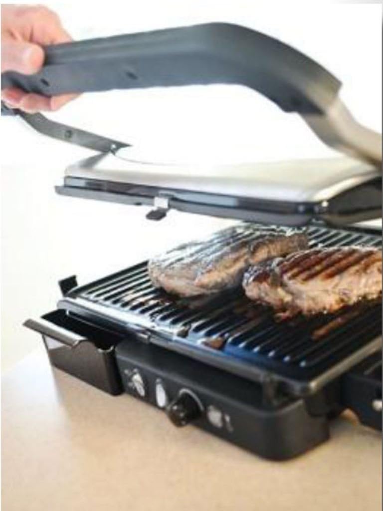 Grundig 1805301U 120 sq.in 12x10' Electric Home Kitchen Contact Countertop Grill