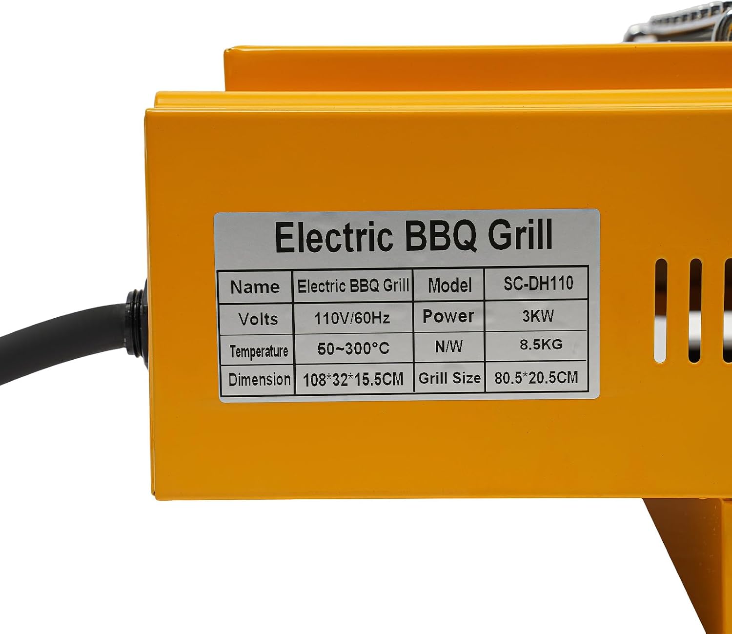 Electric BBQ Grill 3000W Portable BBQ Grill Electric Grills Indoor/Outdoor Cooking with Double Head Temperature Control Electric Grill for Parties, Decks, Patios