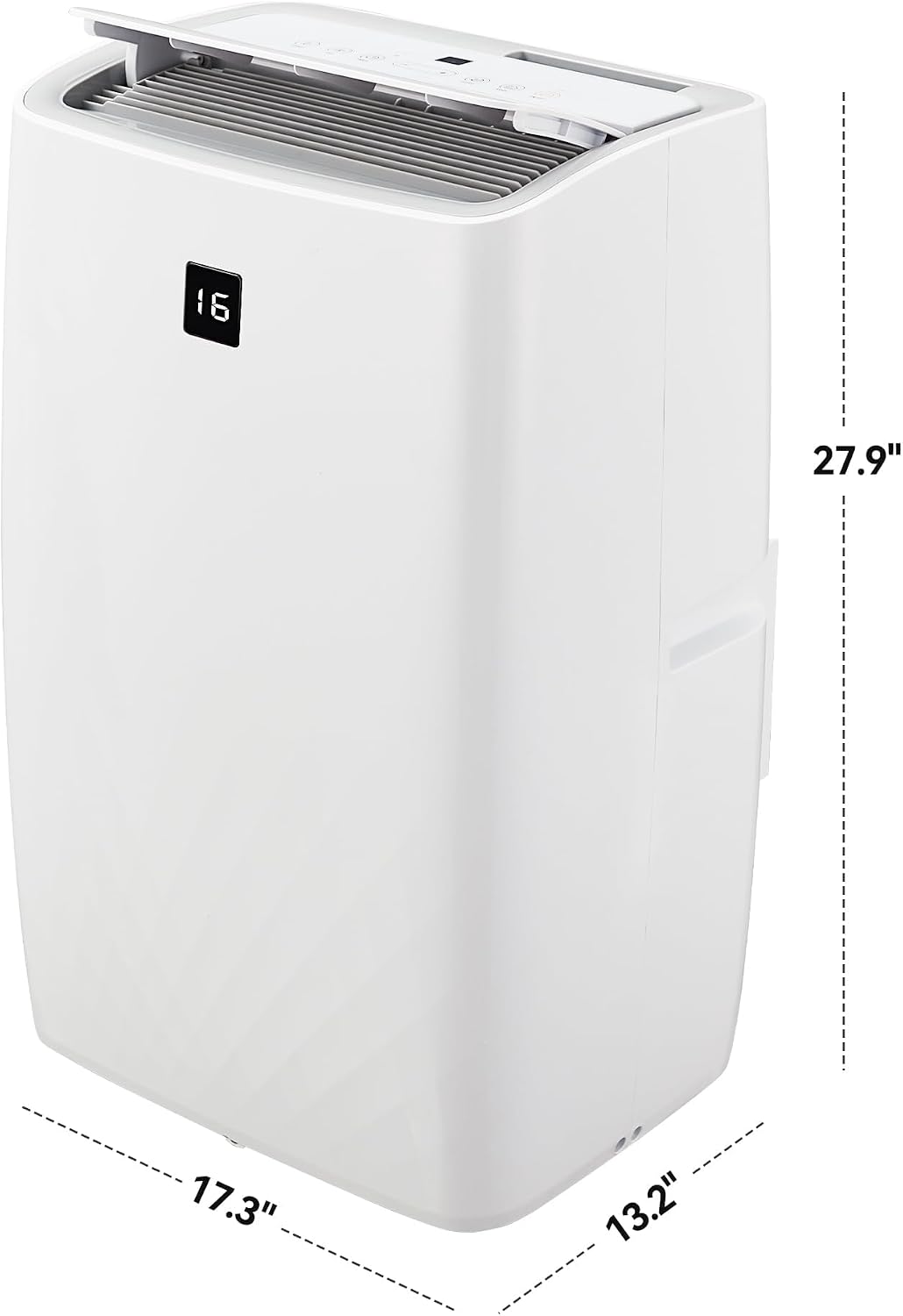 Portable Air Conditioners, 12000 BTU Portable AC for Rooms Up to 550 Sq.Ft. 3-In-1 AC with Fast Cooling, Dehumidifier & Three Speed Fan, 24H Timer/Remote Control/Quiet, White LED Control Panel