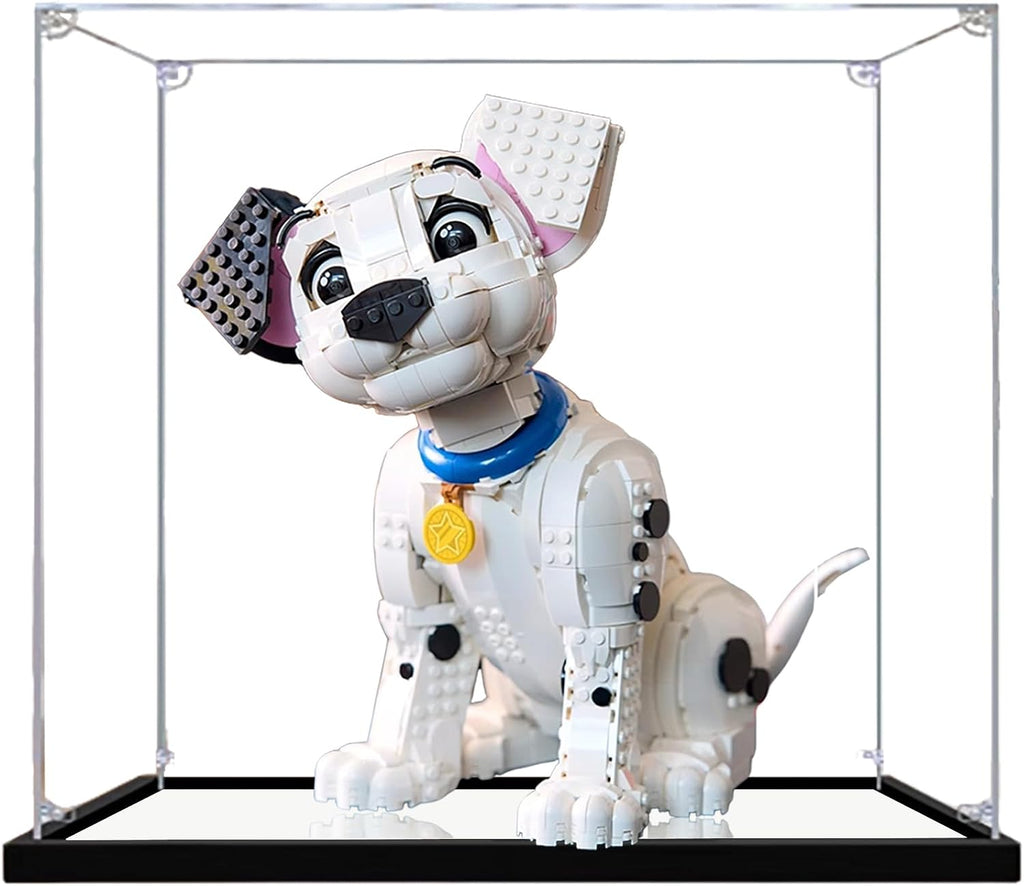 Acrylic Display Case for Lego 43269 101 Dalmatians Building Set– Dustproof Display Box & Showcase,, Display Box Compatible with Lego 43269 -Only Display case (2mm)