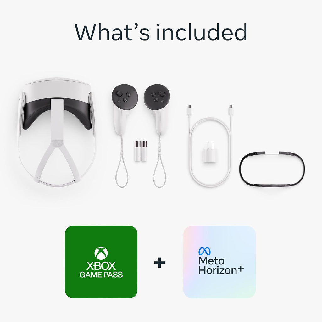 Meta Quest 3S 128GB | VR Headset — Thirty-Three Percent More Memory — 2X Graphical Processing Power — Access to 200+ Games with a Trial of Xbox Game Pass Included