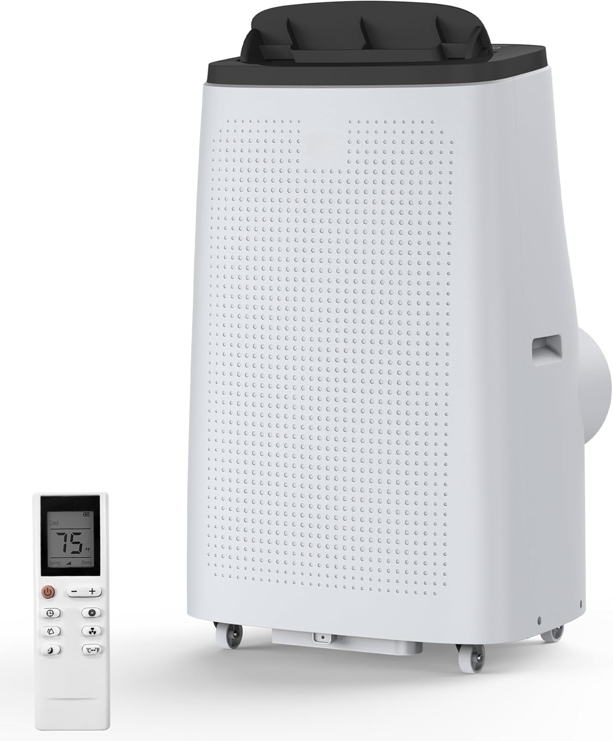 GarveeTech 14,000 BTU Portable Air Conditioner for Indoor Rooms, 3 in-1 AC Unit for Bedroom 550-750 Sq.Ft, Dehumidifier, Fan, Sleep Mode, 24 Timer, Remote Control, Window Kits