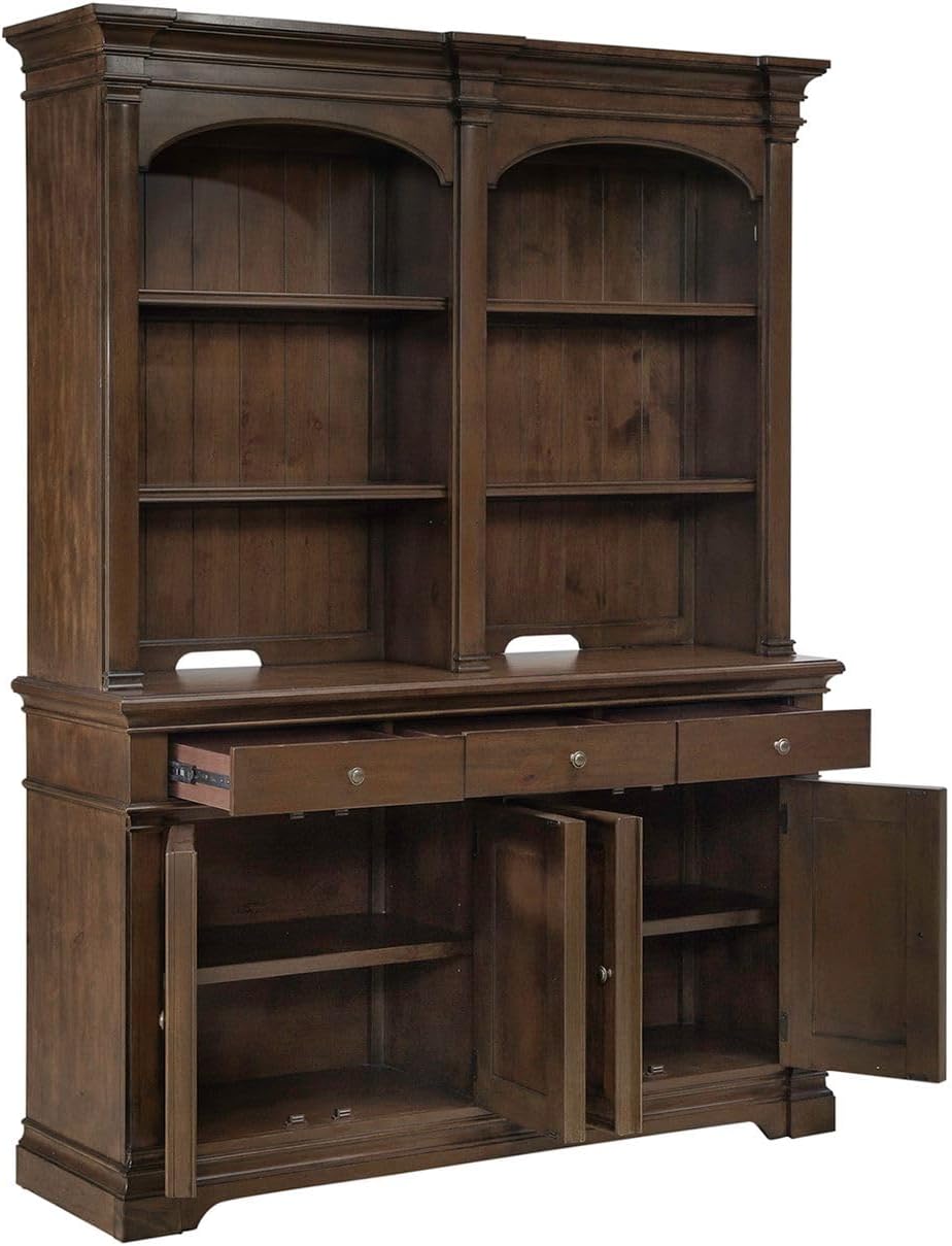 Liberty Furniture Arden Road Dining Room Hutch & Buffet - Satin Cherry
