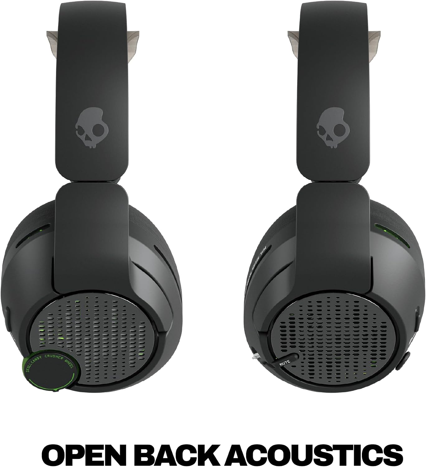 Skullcandy Crusher PLYR 720 Wireless Gaming Headset, Ultimate Immersion and Comfort, THX Spatial Audio, Multi-Sensory Bass, Removable Mic, Xbox, PC, PlayStation, Wireless Transmitter - Digi-Black Xbox