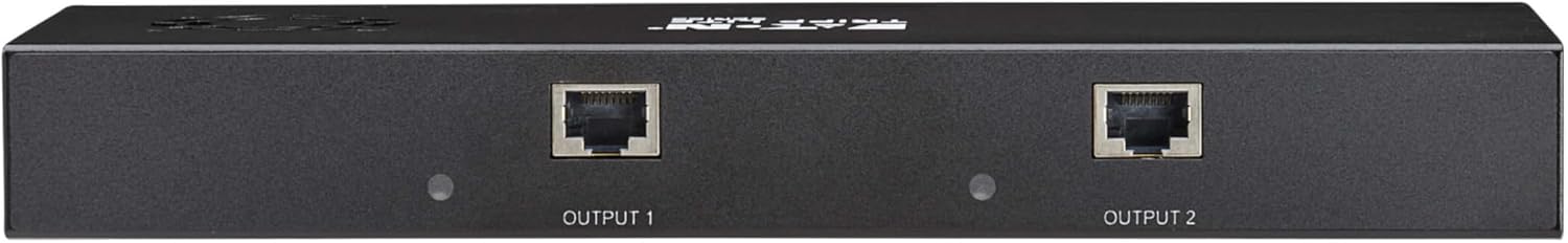 Tripp Lite Series 2-Port DisplayPort to HDMI Splitter + Extender Over Ethernet Cat6, Up to 8K@60Hz Video, 1 in 2 Out, DP 1.4, MST Hub, TAA Compliant, Plug-and-Play, 1-Year Warranty (B156E-002-H8K-K)