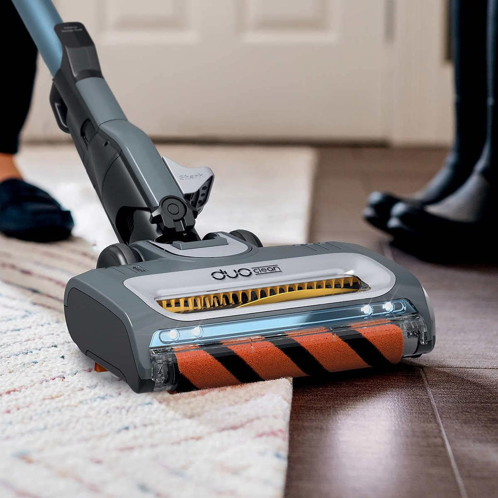 Shark UV580 Corded Stick Vacuum Performance Ultralight DuoClean with Self-Cleaning Brushroll, Removable Handheld, Blue (Renewed)