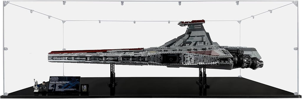 Acrylic Display Case for Venator-Class Republic Attack Cruiser #75367, Dustproof Display Case (Case Only)