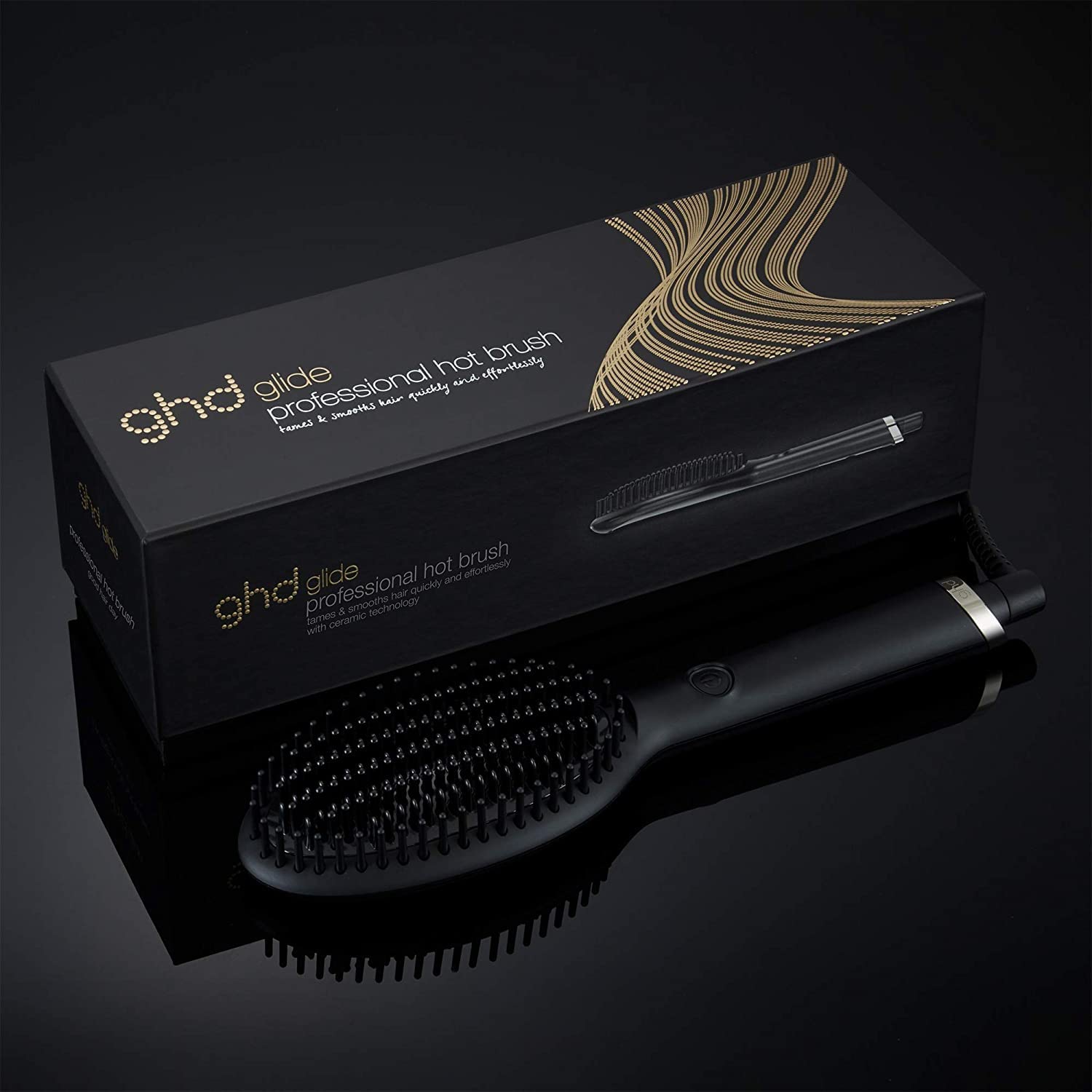 ghd Glide & Rise Hot Air Hair Brushes - Volumizing, Straightening & Smoothing Brushes with 365 Degree Safe Styling and Auto Sleep Mode
