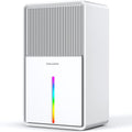 Dehumidifiers for Home, 101OZ Dehumidifier (800 sq.ft), Upgraded Dehumidifier for Basement, Bedroom, Bathroom, RV, Closet with Auto-off, Sleep Mode, 7 Colorful Nightlight, Quiet Small Portable - White
