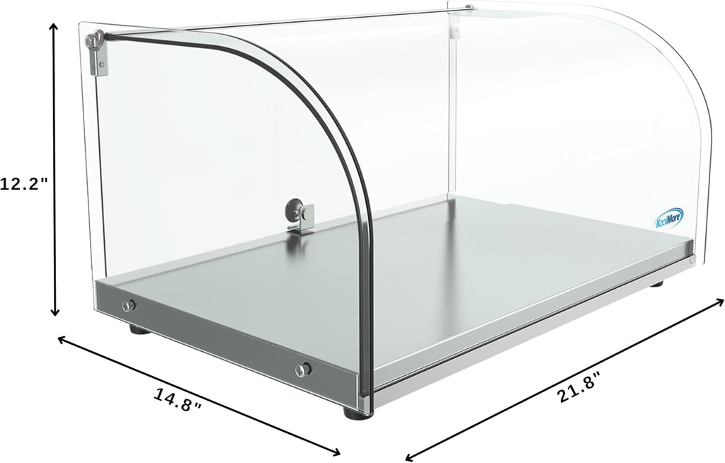KoolMore DC-1C Bakery Display Case, 0.88 Cu. Ft - 1 Shelves, Clear