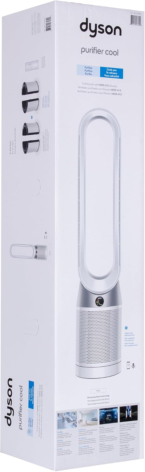 Dyson Dual-Direction Air Purifier Cool Fan (TP7C, App, Voice, and Remote Control)