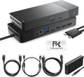 WD19DCS Dell Docking Station, Performance Dock WD19DCS - 3 Year Warranty, with 240W Power Adapter + 210W Power Delivery + ZoomSpeed HDMI & DisplayPort Cable + USB-C Cable - New