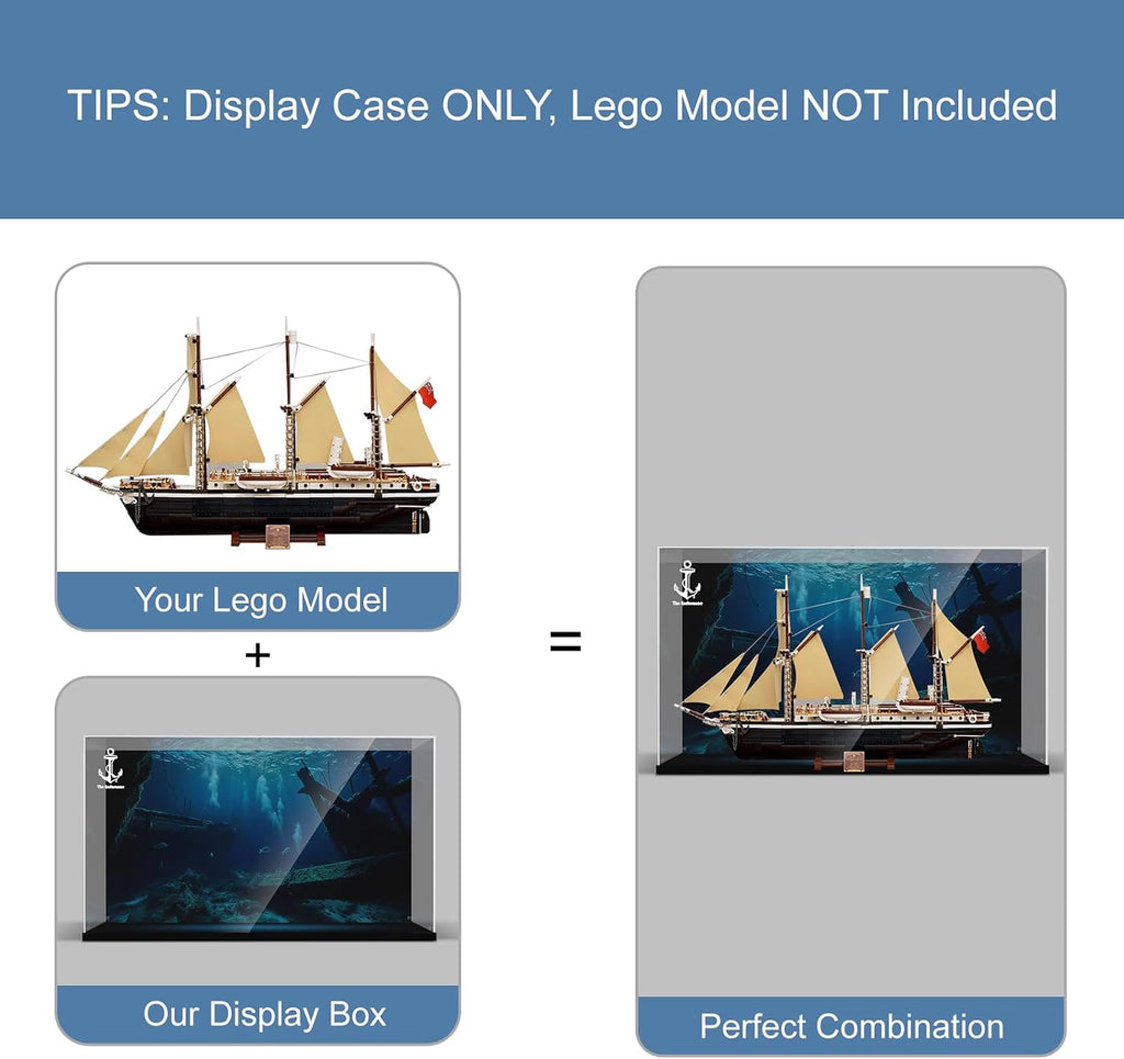 Acrylic Display Case for Lego Endurance Ship,Clear Dustproof Display Box Compatible with Lego 10335 (ONLY Box, NOT Model