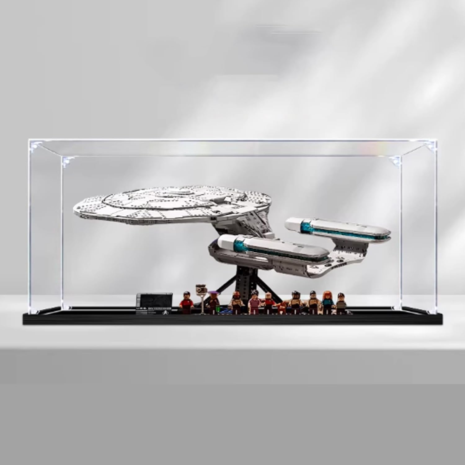 Acrylic Display Case for Lego 10356 Star Trek: Federation Starship Building Set– Dustproof Display Box & Showcase, Display Box Compatible with Lego 10356-Only Display case (3mm)