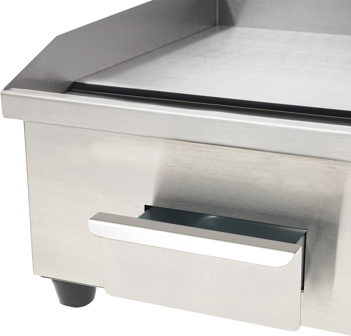 Electric Griddle Grill, Commercial Tabletop Flat Top Grills, 22' 110V 3000W BBQ Hot Plate, Stainless Steel Adjustable Thermostatic Control Griddles for Kitchen Restaurant Cooking