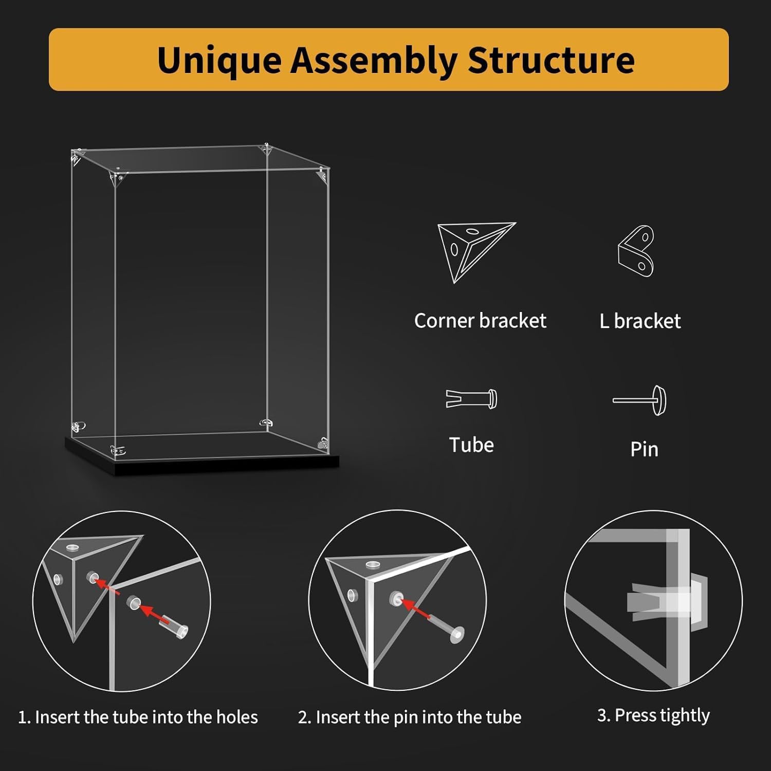 Applicable to Lego 75192 Millennium Falcon Acrylic Display Box, Model Display Case, Display Cases for Collectibles, Protect Your Collectibles from Dust with a Clear Showcase,B,3mm