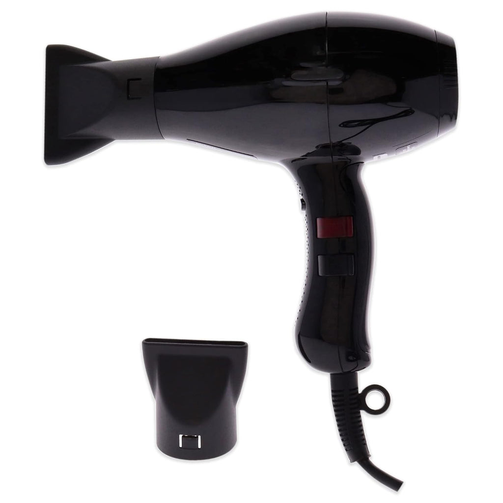 Elchim 3900 Light Ionic Professional Dryer, Lightweight with 2 Concentrators Included, Black