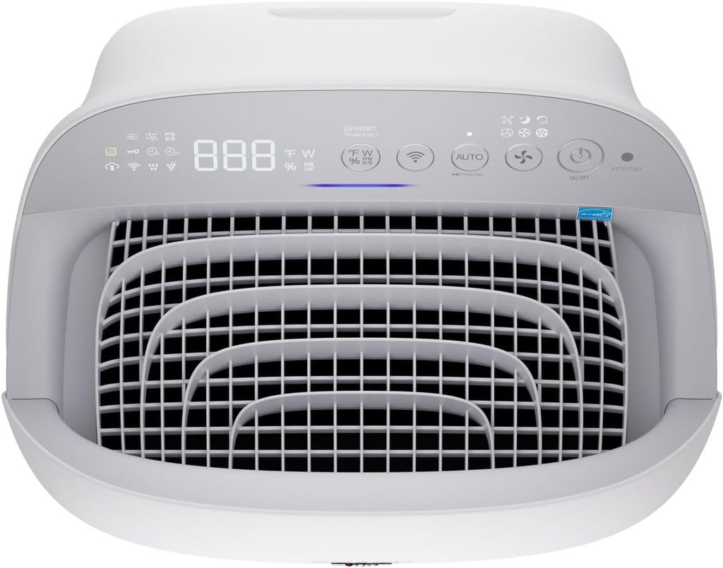 SHARP Smart Air Purifier with Humidifier Combo – Covers up to 2,603 sqft in one hour, Compatible w/Alexa & Google Asst. True HEPA Filter, for XL Rooms, Living Room, Dining Room - KCP110UW