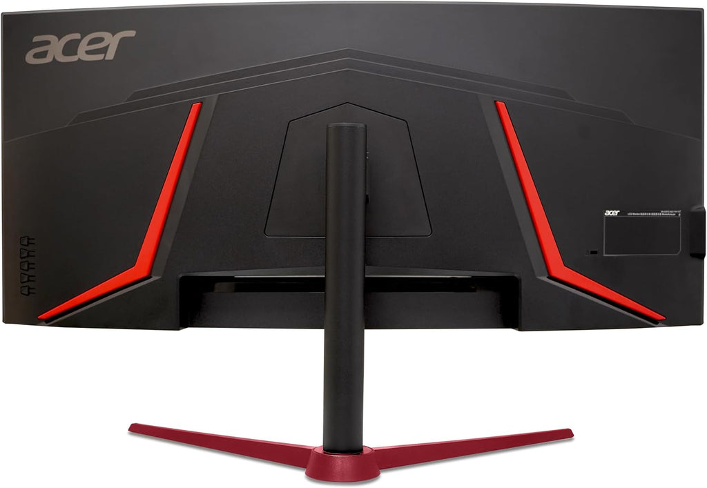 acer Nitro 34 Inch UWQHD 3440 x 1440 1500R Curved PC Gaming Monitor | AMD FreeSync Premium | Up to 180Hz Refresh | 1ms (VRB) | 400nit | DisplayHDR 400 | One DP 1.4 & Two HDMI 2.0 | XZ342CU Vbmiiphx