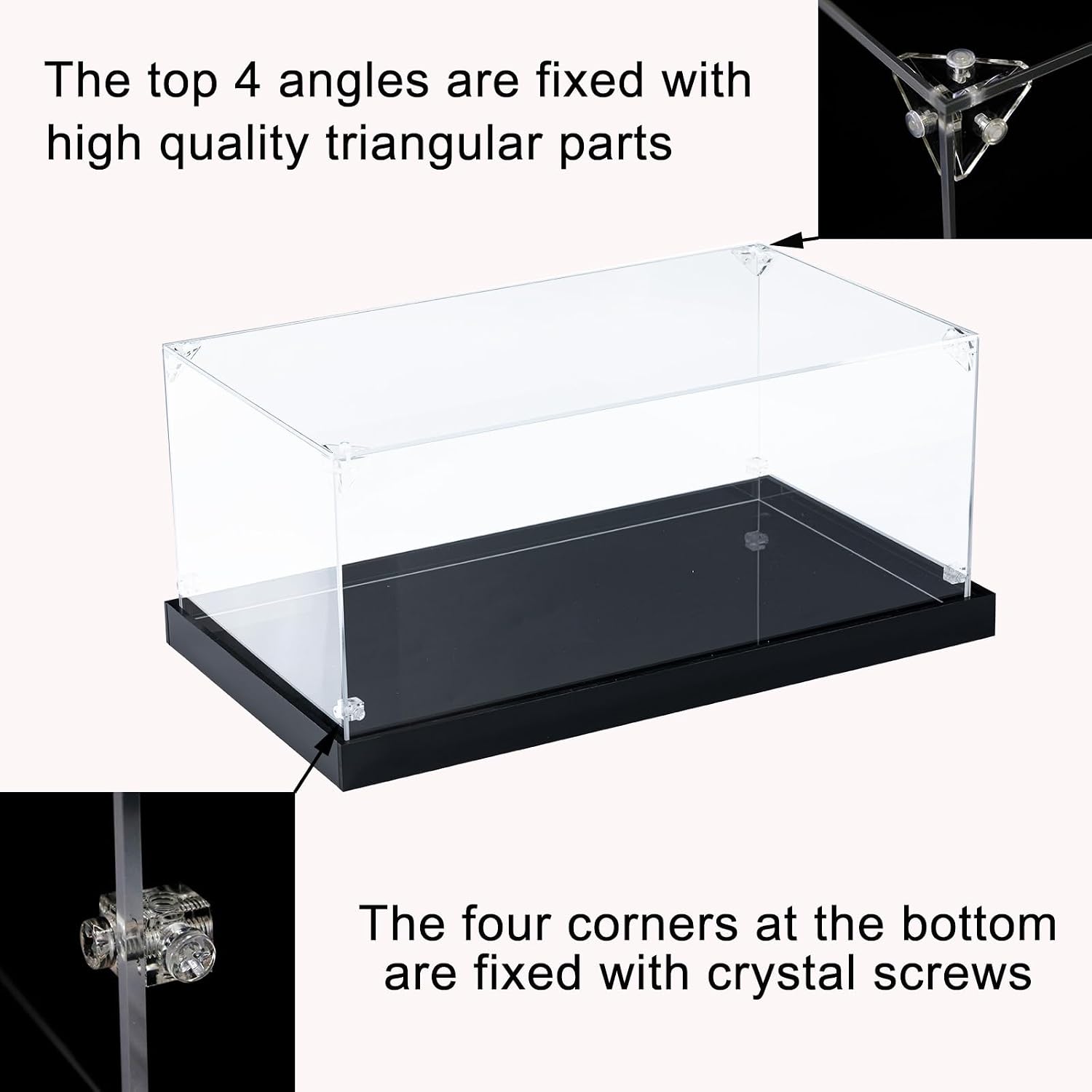 WICUS 3mm Acrylic Display Case for Lego 71043 Dustproof Clear Display Box(NOT Included The Model)