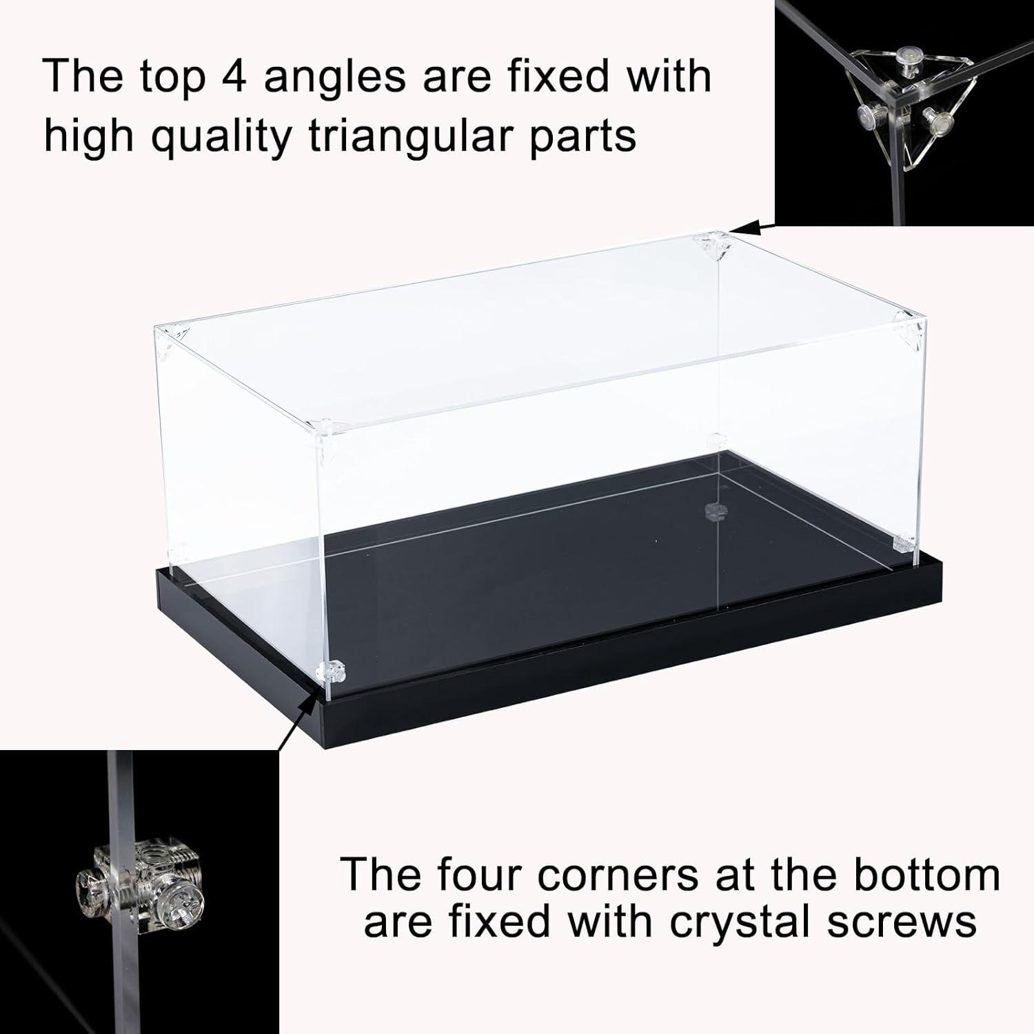 Acrylic Display Case Compatible with Lego 10354 Dustproof Clear Display Box with Background (NOT Included The Model)