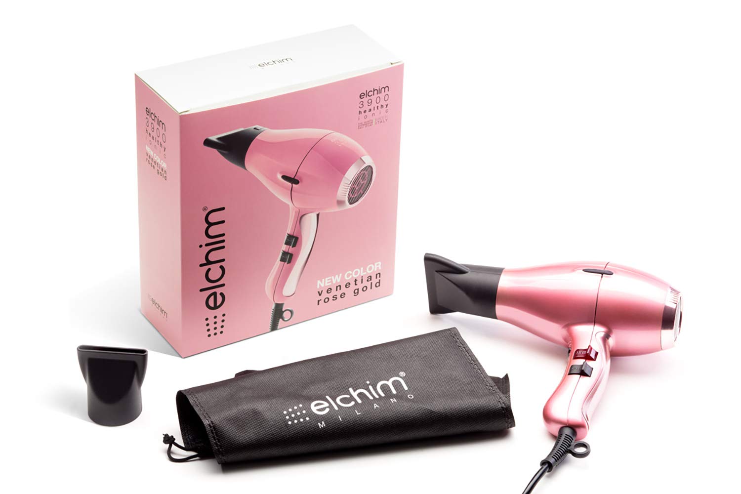 Elchim 3900 Healthy Ionic Hair Dryer, Venetian Rose Gold