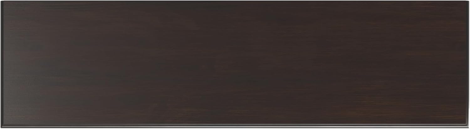 SIMPLIHOME Connaught Buffet - 67 inch Wide Solid Wood 4 Door Sideboard Cabinet in Dark Chestnut Brown, Traditional Dining Room Storage for Kitchen or Living Room with 2 Drawers and Adjustable Shelves