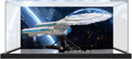 Acrylic Display Case for Star Trek: U.S.S. Enterprise NCC-1701-D for Lego 10356, Transparent Dustproof Storage Box (Model Not Included) (Background Build + Mirror)