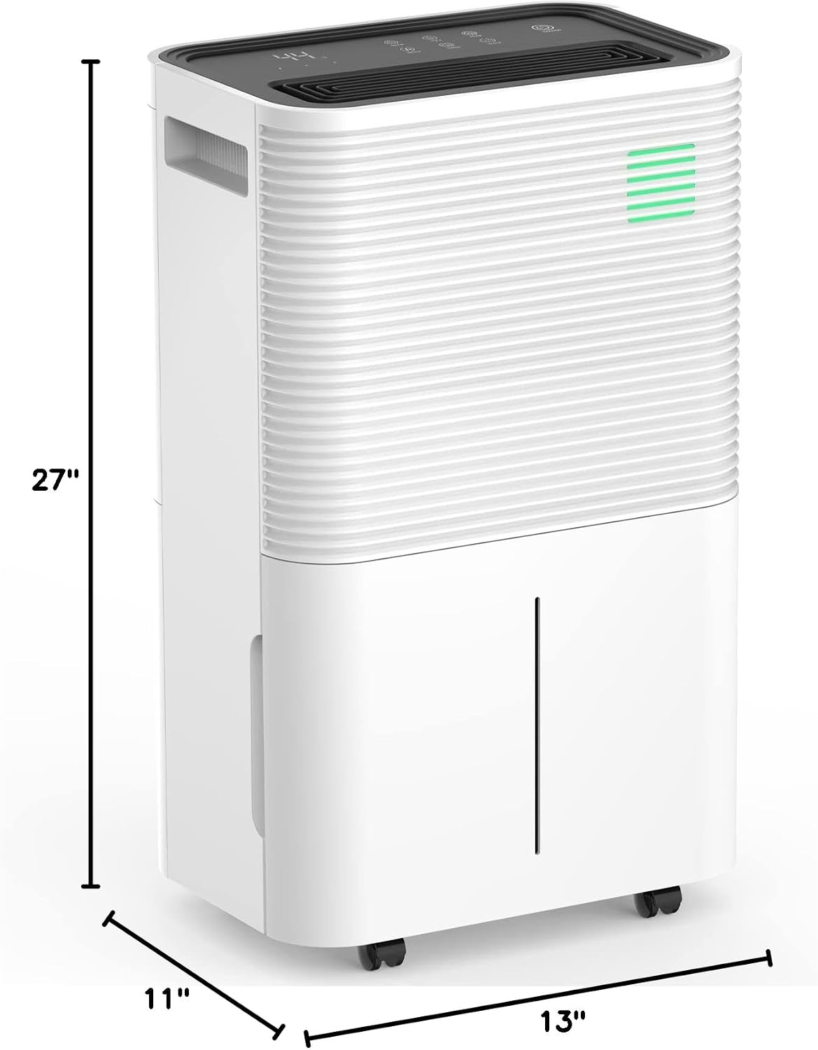 ZAFRO Dehumidifiers for Home, Bathroom, Bedroom, 45 Pints (50 Pint Under 90°F/90% RH) Dehumidifier with Auto Defrost, 4L Water Tank, 3 Colors LED Light, White