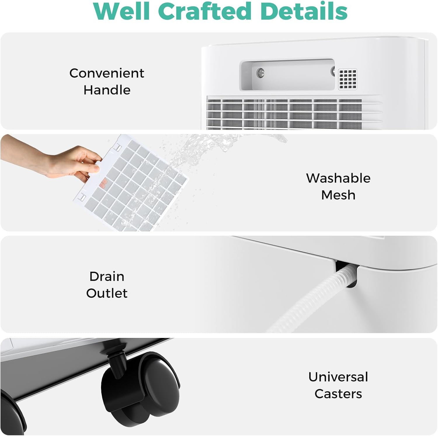 ARLIME 32 Pints Dehumidifier for Home & Basement, 2000 Sq.ft Portable Dehumidifier with Drain Hose, Auto Shut Off, LED Display, Sleep Mode, 24H Timer, Low Noise for Bedroom, Bathroom, Living Room