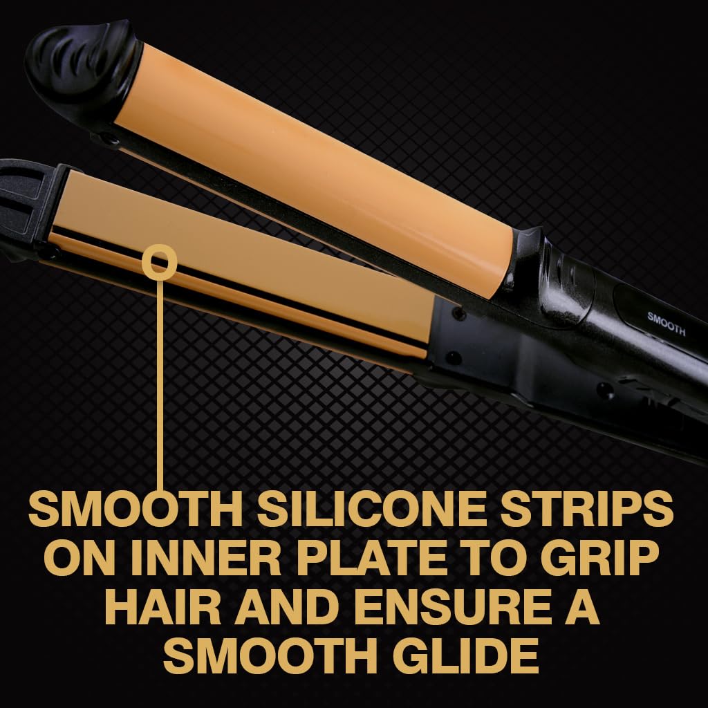 CHI Tourmaline Ceramic 3-in-1 Multi Styler, Curl & Wave Styling Iron For Shiny, Frizz-Free Hair, Auto Shut-Off, 0.75' Plates, 1' Barrel, Onyx Black