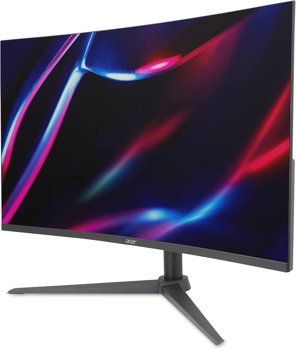 acer Nitro 31.5 Inch WQHD 2560 x 1440 1500R Curved PC Gaming Monitor | AMD FreeSync | Up to 180Hz Refresh | 1ms VRB | Speakers | One Display Port 1.4 & Two HDMI 2.0 | XZ320QU S3bmiiphx