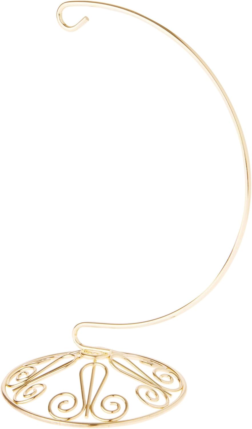 Bard's Ornate Gold-Toned Ornament Stand, Medium, 8.25' H x 4' W x 4' D, Pack of 12
