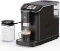 Fully Automatic Espresso Machine with Grinder, 20 Bar Espresso Machine with Automatic Milk Frother, 1-15 Adjustable Grind Size Levels, 1.5L Water Tank, Cappuccino & Latte Machine for Home