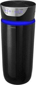 Homedics 5-in-1 UV-C Air Purifier - 360-Degree HEPA Filter for 1,593 Sq Ft, Extra Large Air Purifiers for Bedroom and Home, Essential Oil Pads, Built-In Timer, 5 Speed Settings for Large Rooms, Black