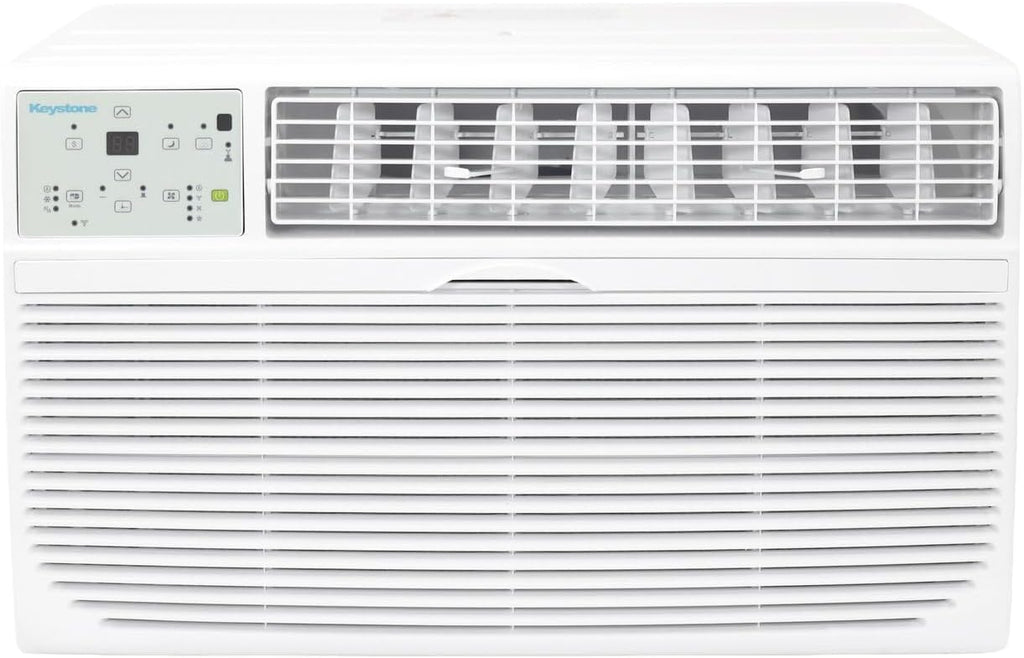 Keystone 10,000 BTU Through the Wall Air Conditioner and Dehumidifier, 115V, Through the Wall AC Unit for Bedroom, Bathroom, Nursery, Small-Medium Sized Rooms up to 450 Sq.Ft., Quiet, High Efficiency